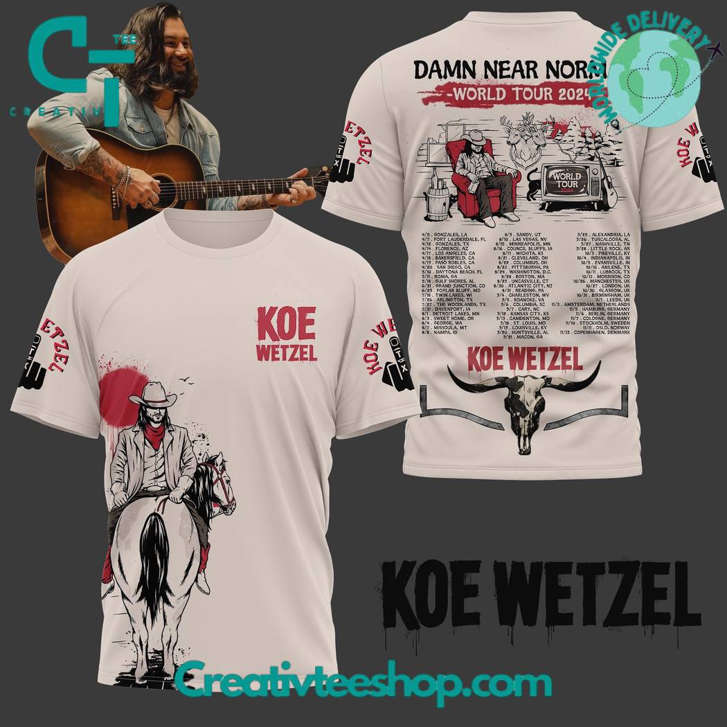 Koe Wetzel World Tour 2024 T-Shirt