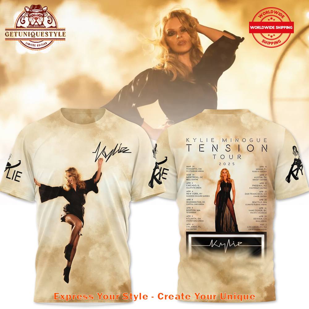 Kylie Minogue Tension Tour 2025 Merch