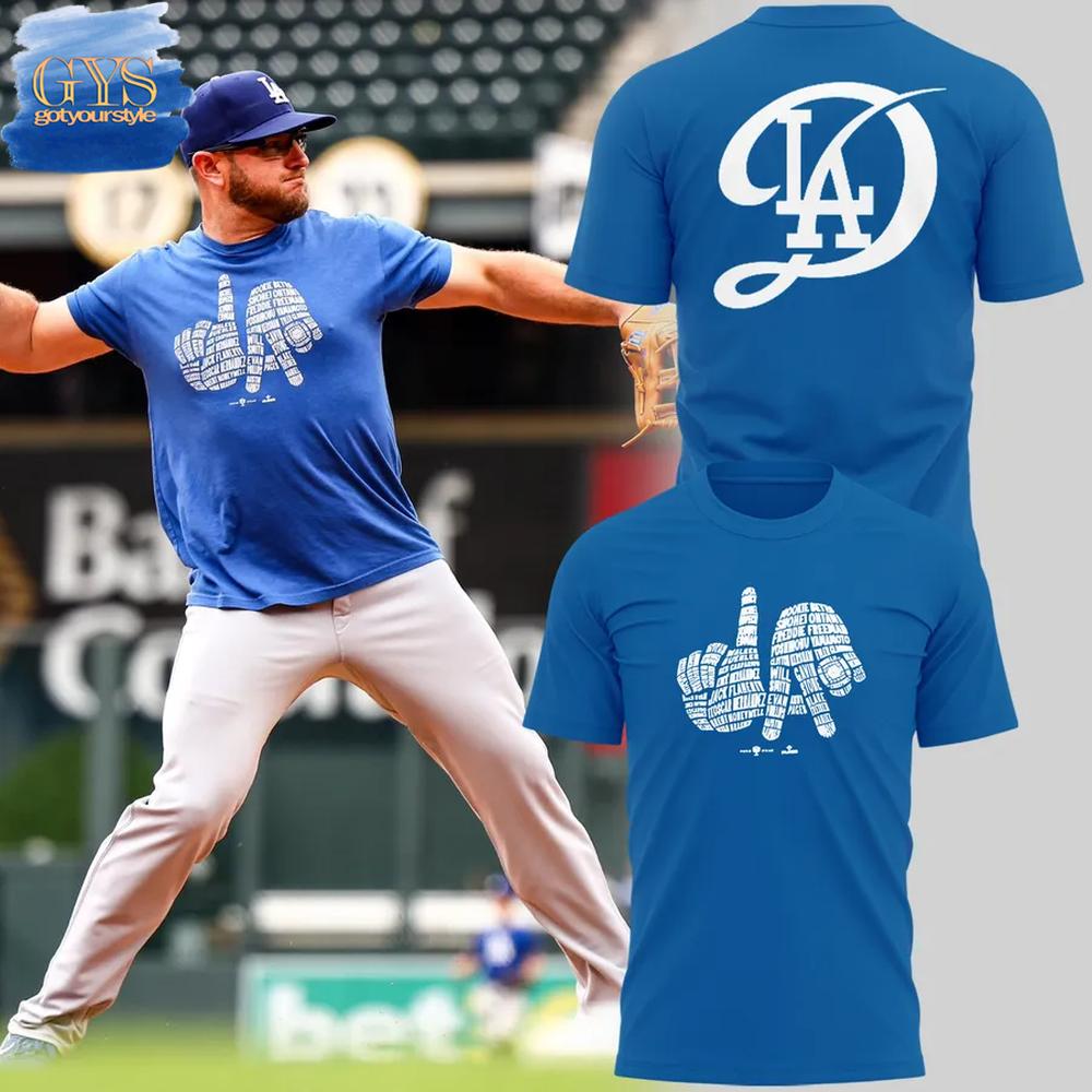 LA Dodgers Peace Out Limited Edition T-Shirt Premium Merchandises