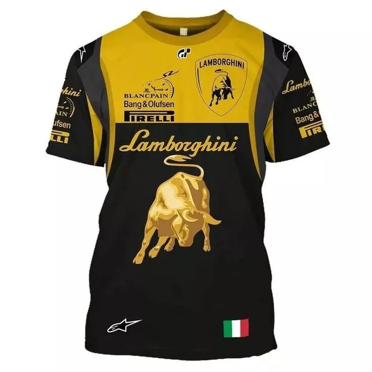 Lamborghini Italia Formula One Racing 3D T-Shirt Gift For Racing Fans