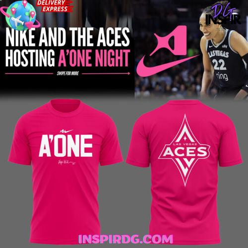 Las Vegas Aces A One Night 2025 Pink T-Shirt