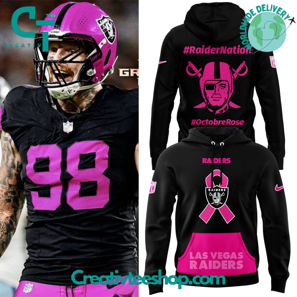 Las Vegas Raiders Breast Cancer Hoodie