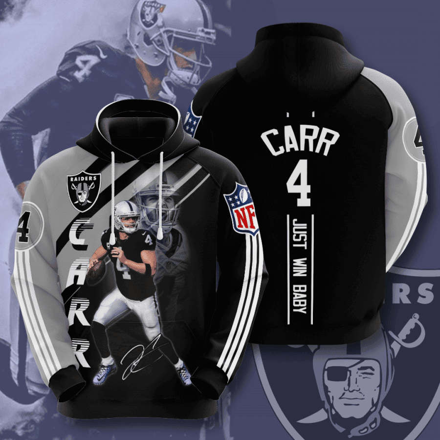Las Vegas Raiders Derek Carr Hoodie  Zip Hoodie