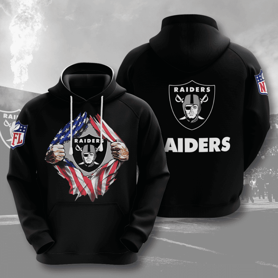 Las Vegas Raiders Hoodie  Zip Hoodie Version 639