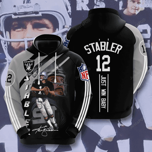 Las Vegas Raiders Ken Stabler Hoodie  Zip Hoodie