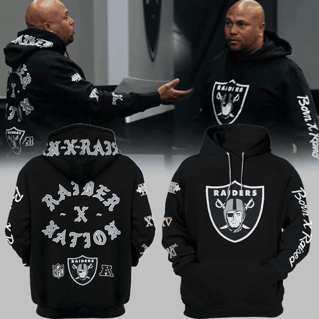 Las Vegas Raiders NFL Team Logo 3D Hoodie Gift For Sport Music Fans
