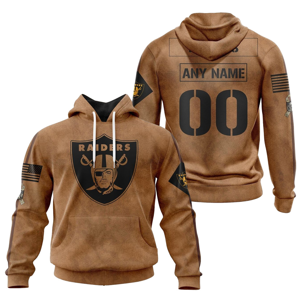 Las Vegas Raiders Salute To Service Club 3D printed Sweatshirt Hoodie Zipped Hoodie