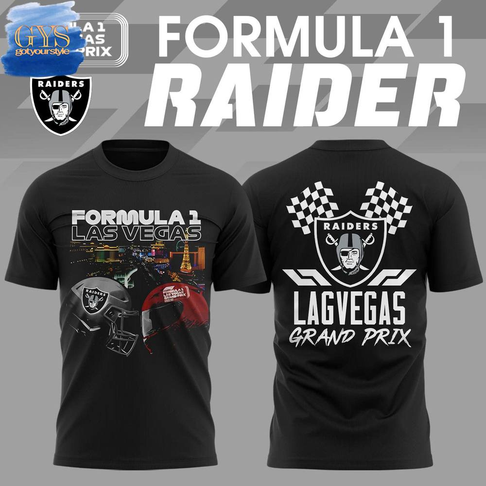 Las Vegas Raiders x Formula 1 Grand Prix 2024 T-Shirt