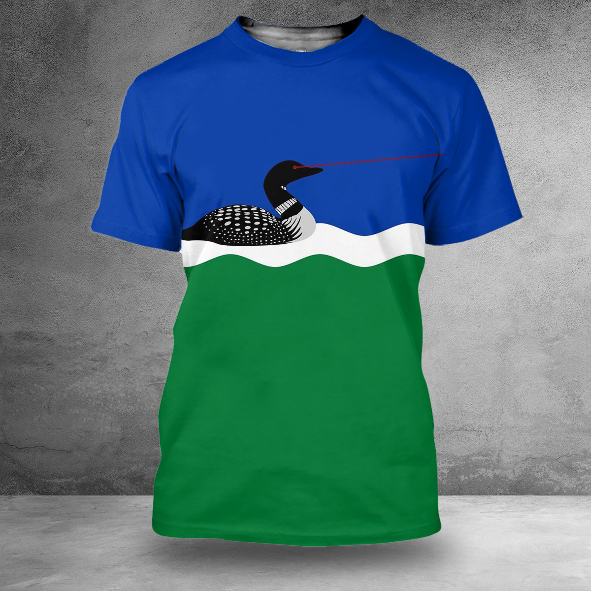 Laser Loon Flag Shirt New Minnesota Flag Funny Design T-Shirt Loons With Laser Eyes Merchandise