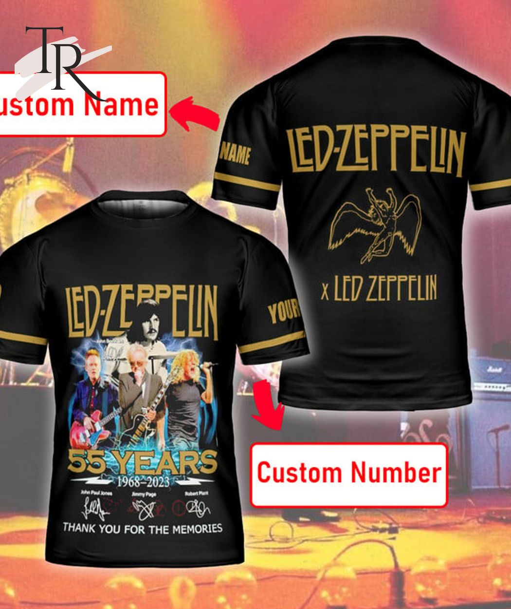 Led Zeppelin Anniversary 55 Years T-Shirt