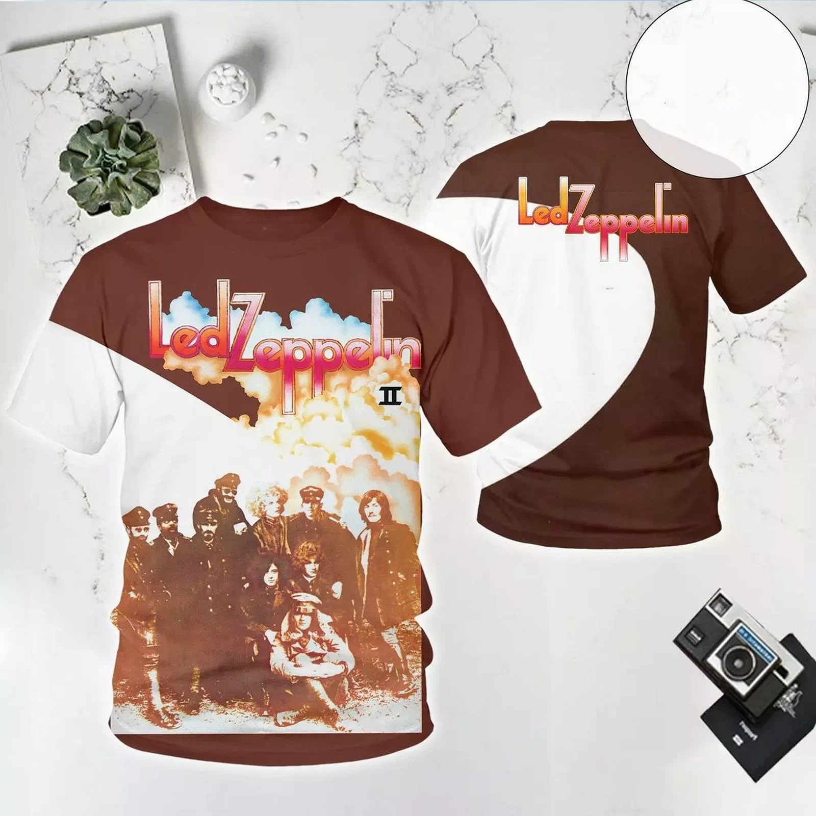 Led Zeppelin II Album 3D T-shirt Unique Gifts For Music Lovers