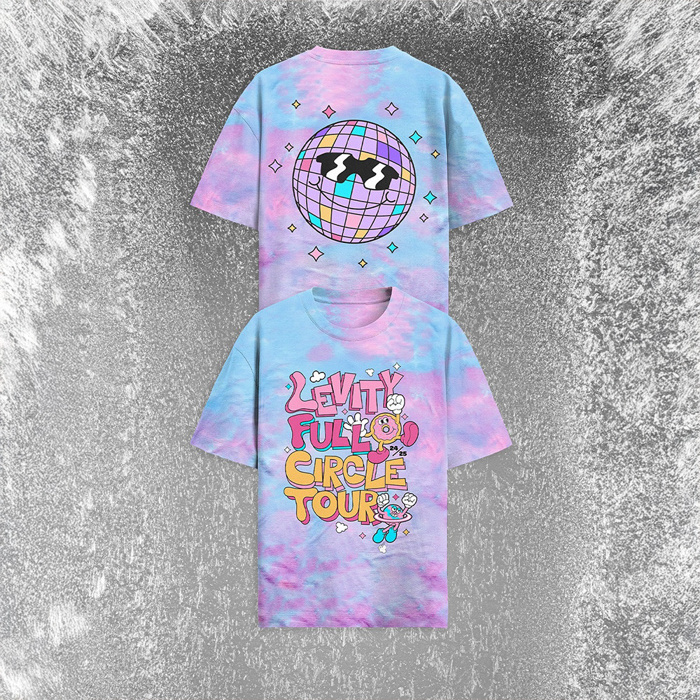 Levity Merch 2555 Co Levity Full Circle Disco Tie Dye T-Shirt Fatherâ€™s Day Gifts For Son