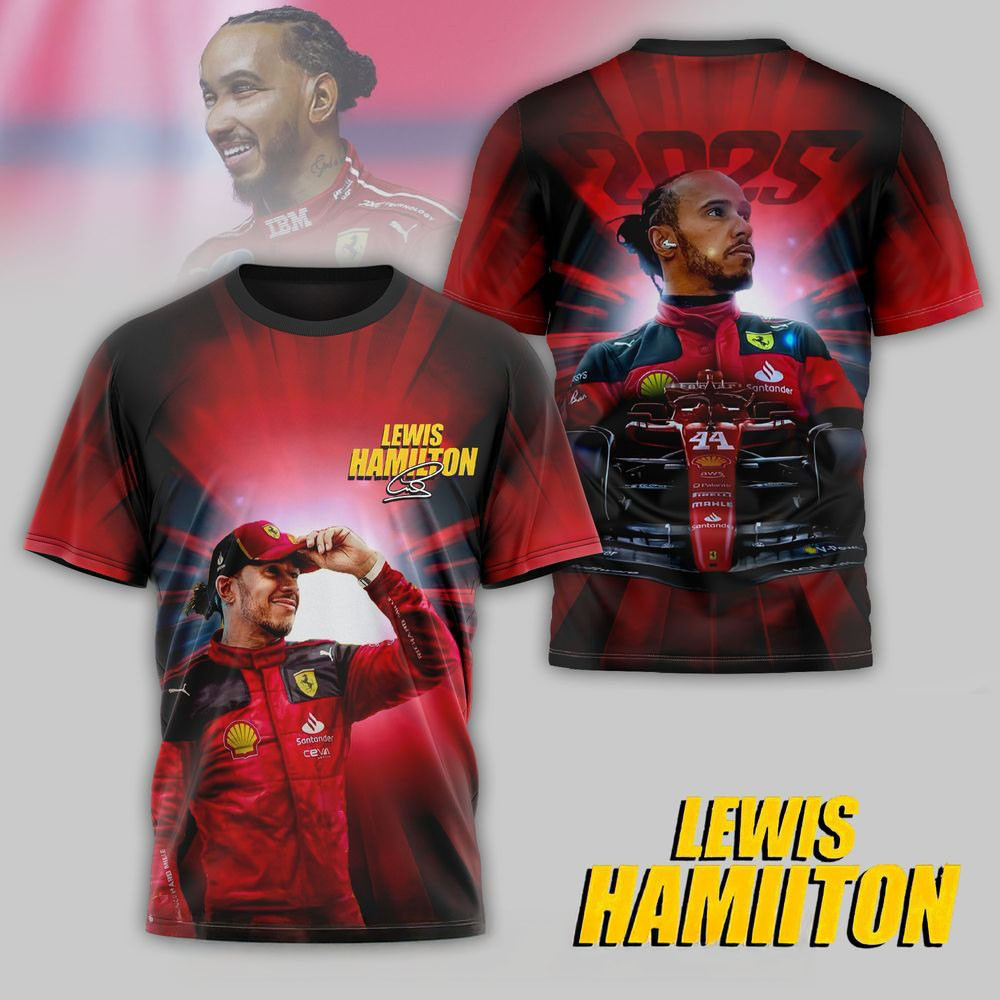 Lewis Hamilton Ferrari 2025 Shirt Father's Day Gifts For Husband