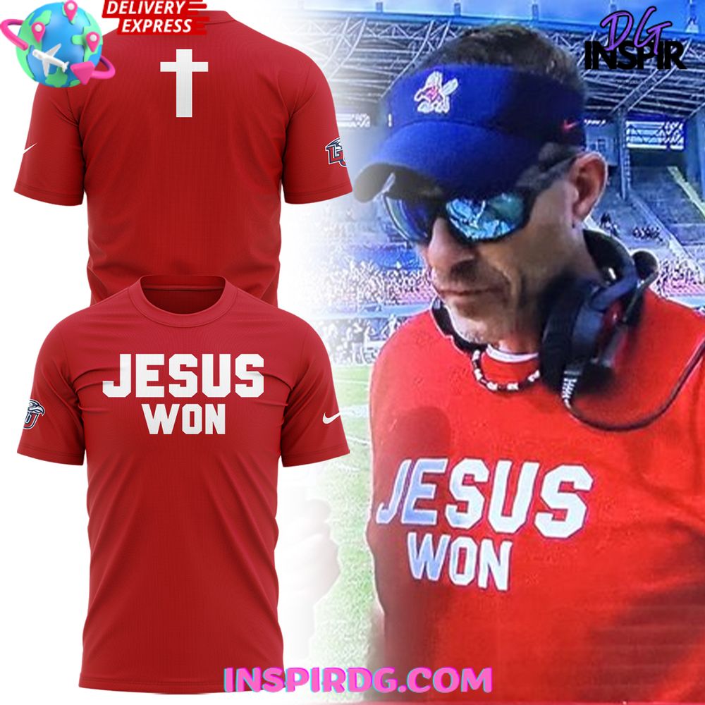 Liberty Flames Football Jesus Won T-Shirt Premium Merchandise