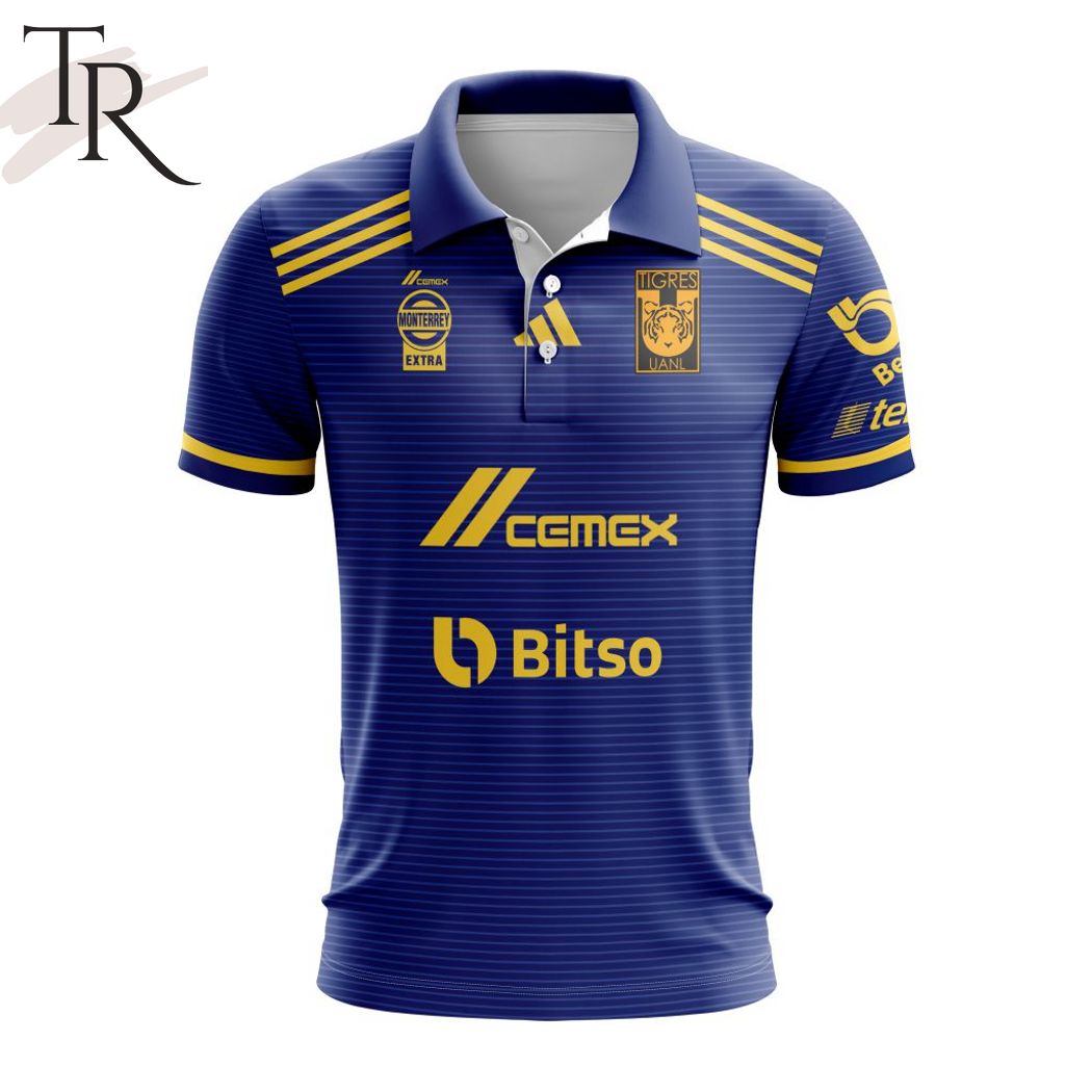 LIGA MX Tigres UANL 2023 â€“ 2024 Away Kits Polo Shirt
