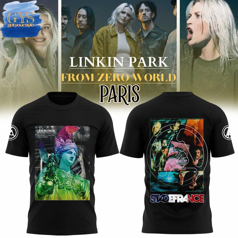 Linkin Park From Zero World Tour Stade de France T-Shirt Premium Merchandise