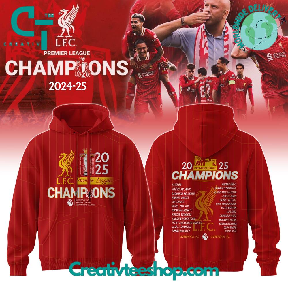 Liverpool FC 2025 Premier League Champions Special Hoodie