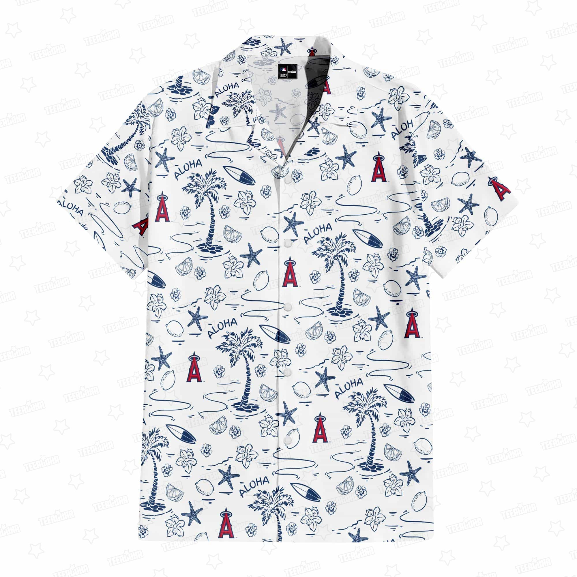 Los Angeles Angels Aloha Paradise Aloha Hawaiian Shirt for Men And Women Premium Merchandise