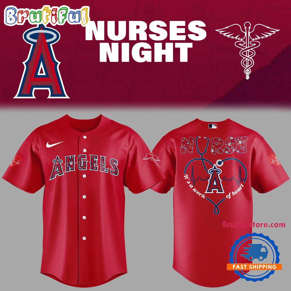 Los Angeles Angels Baseball NURSES NIGHT 2025 Jersey Shirt