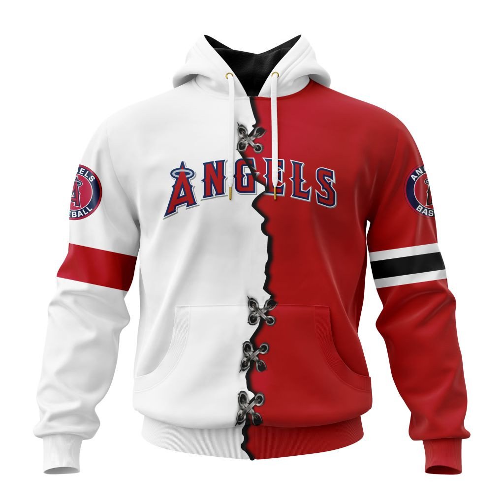 Los Angeles Angels Personalized Mix Jersey Design Hoodie