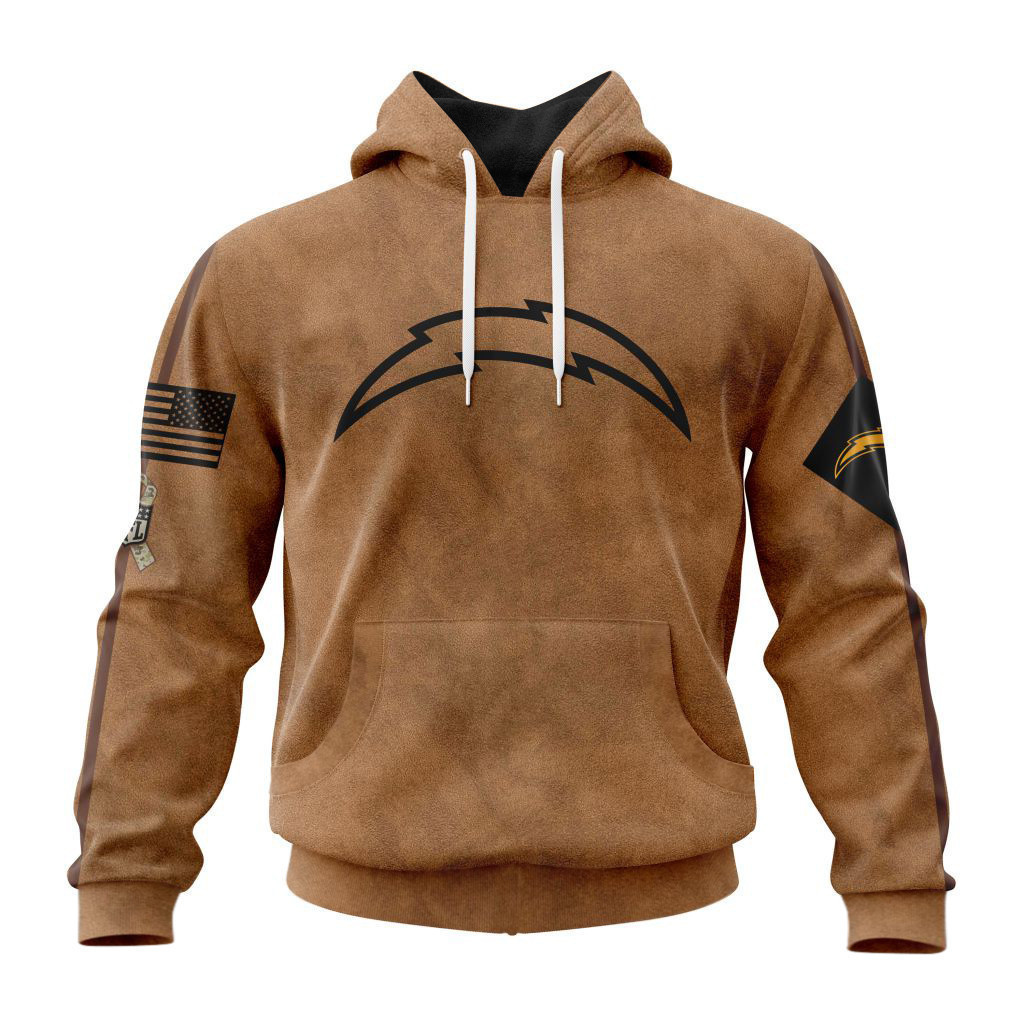 Los Angeles Chargers Basic Brown NFL 3D Hoodie Premium Merchandise