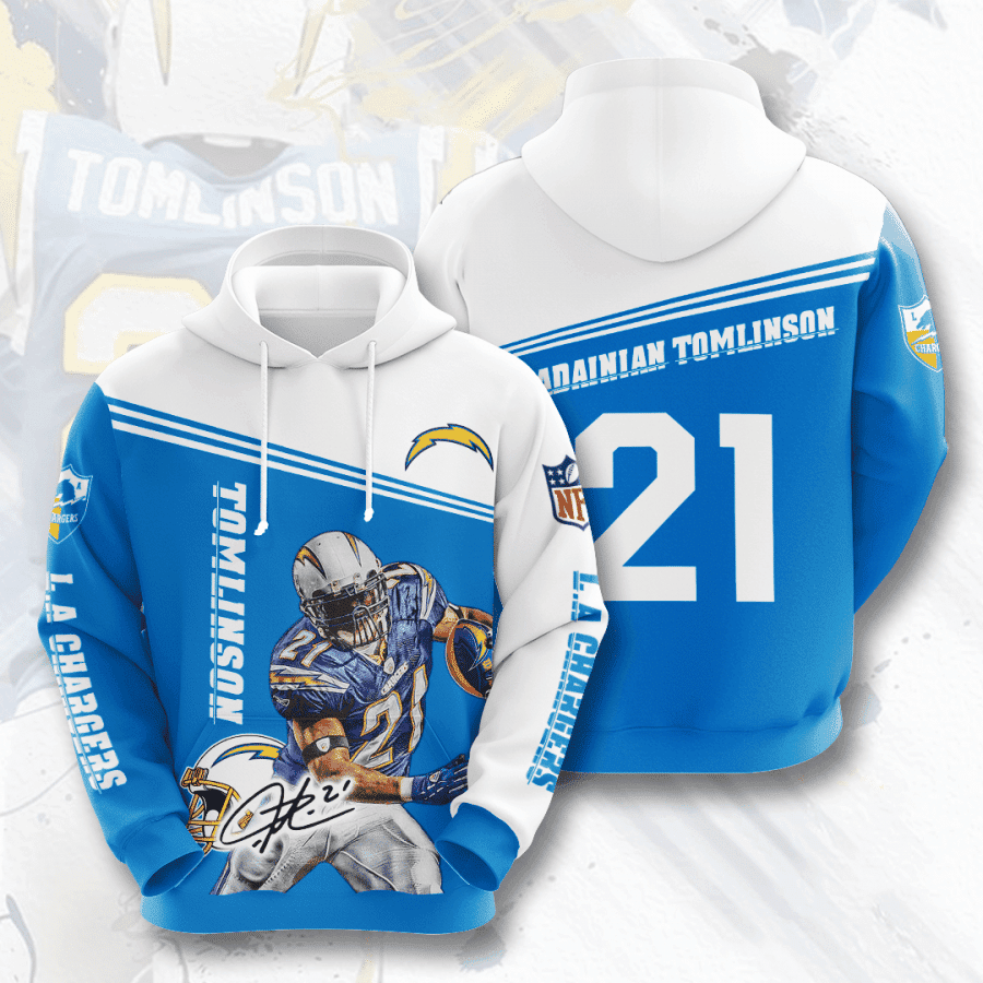 Los Angeles Chargers Hoodie  Zip Hoodie Version 409