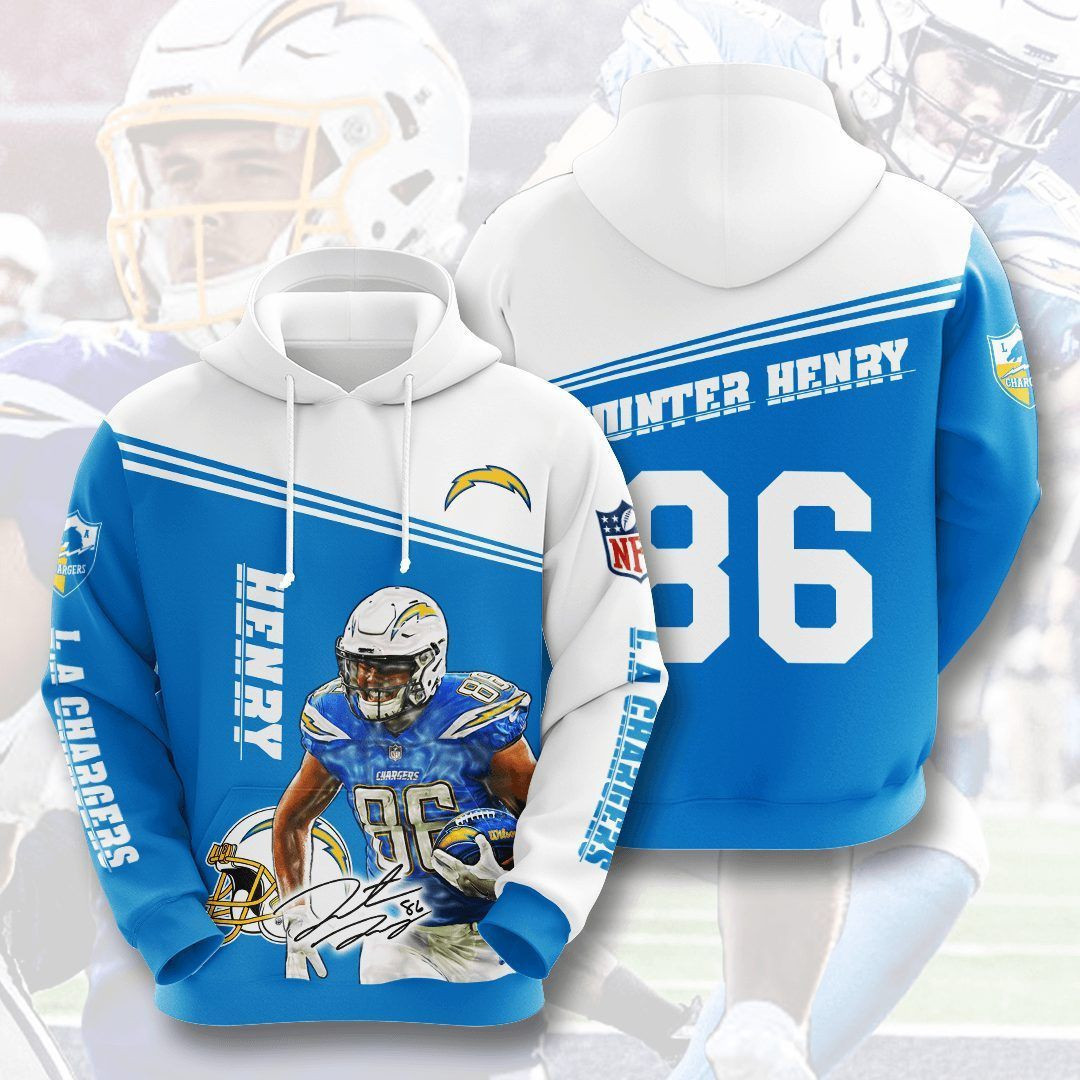 Los Angeles Chargers Hoodie  Zip Hoodie Version 441