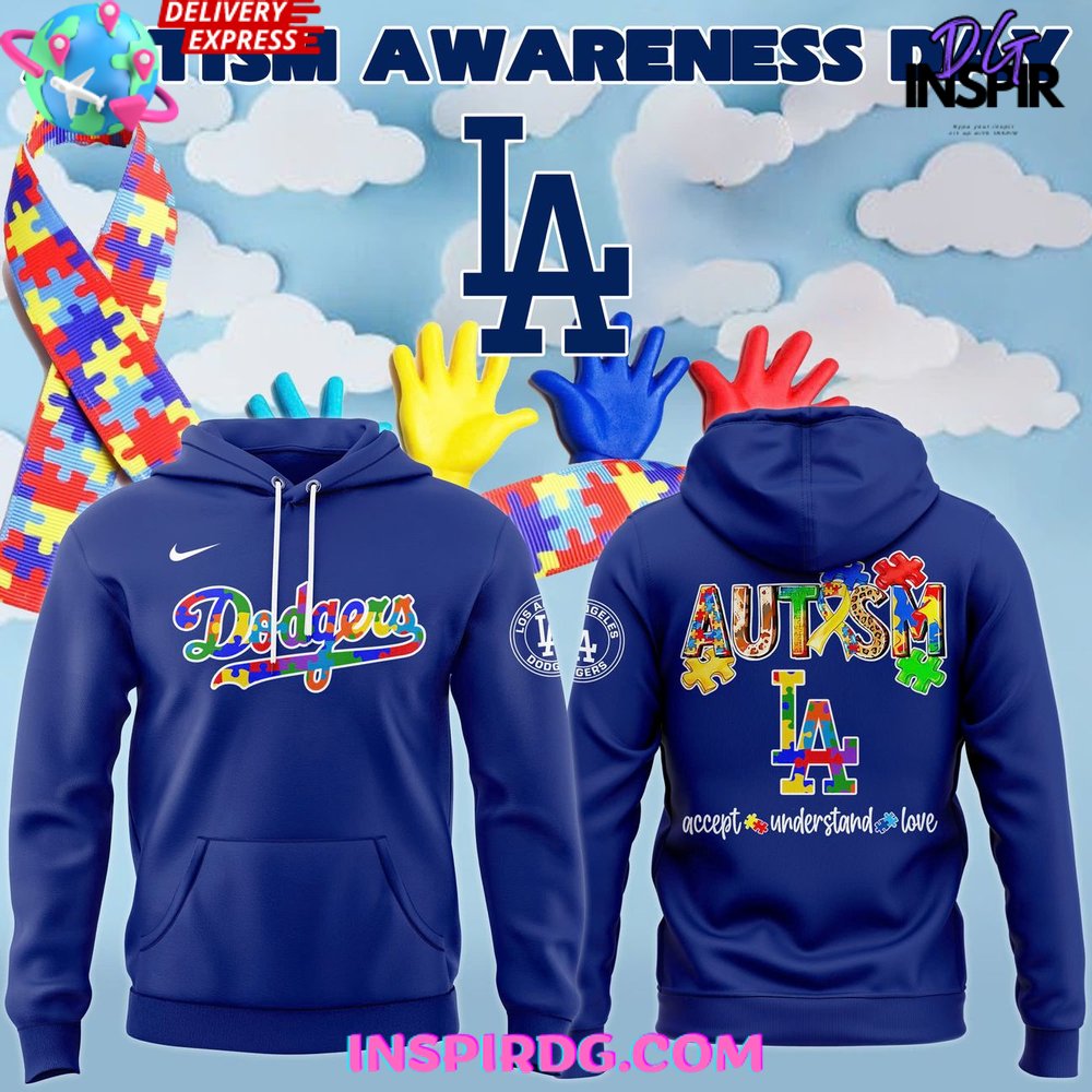 Los Angeles Dodgers Autism Awareness 2025 Hoodie Premium Merchandise
