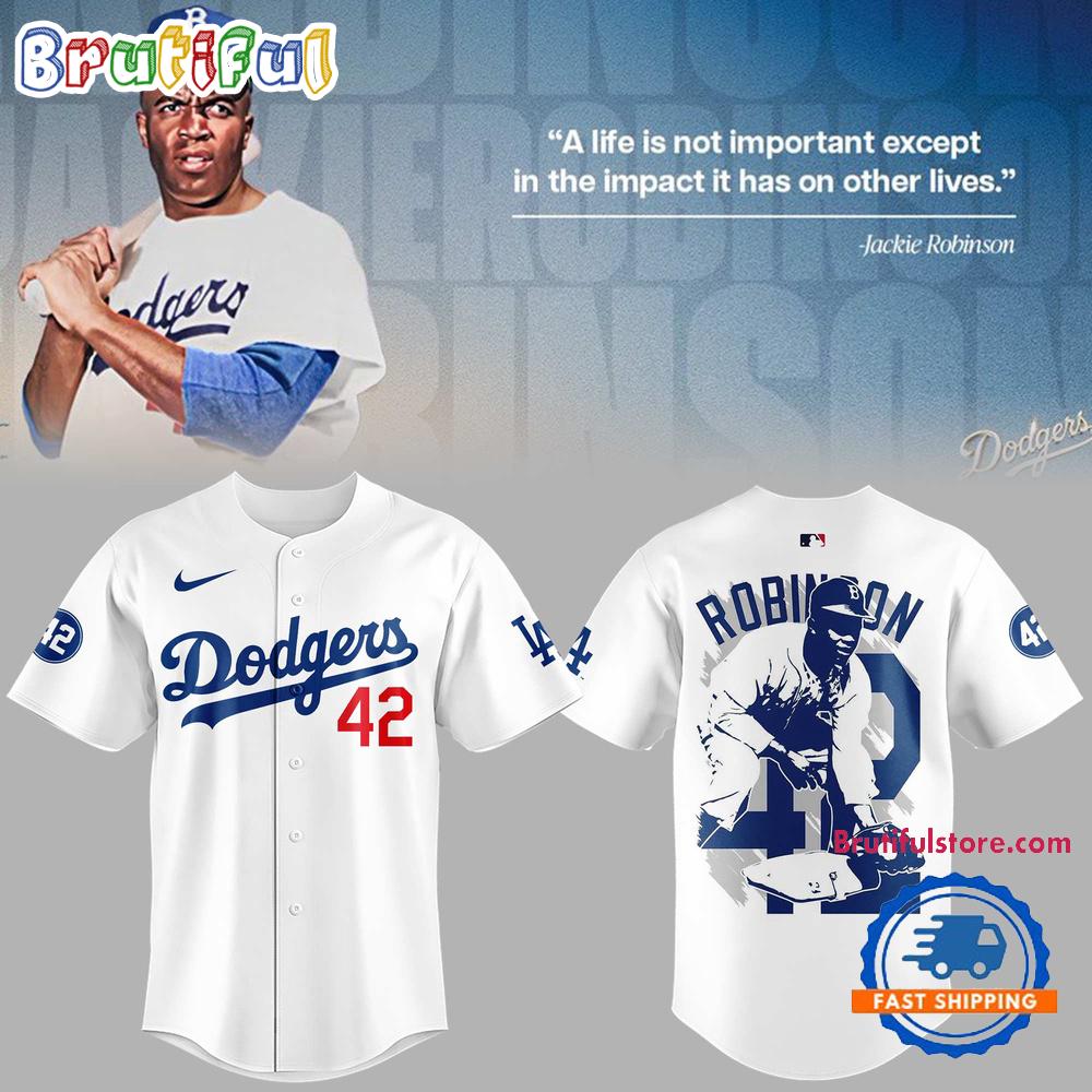 Los Angeles Dodgers Baseball Honoring Jackie Robinson 42 Jersey
