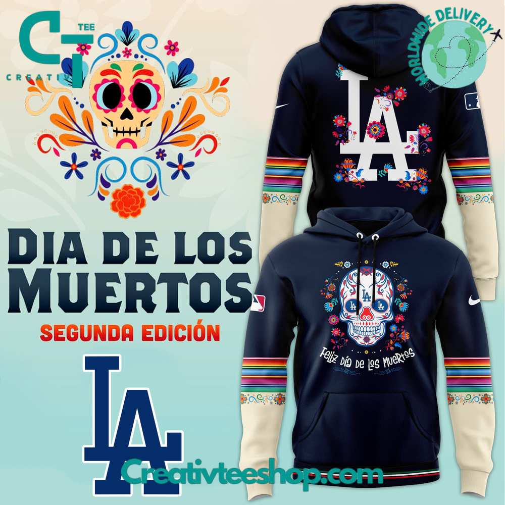 Los Angeles Dodgers Dia De Los Muertos Hoodie
