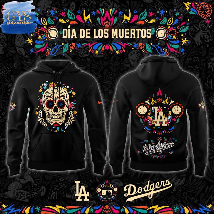 Los Angeles Dodgers Dia de los Muertos Limited Edition Hoodie Premium Merchandise