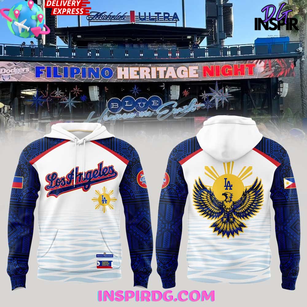 Los Angeles Dodgers Filipino Heritage Night 2025 Hoodie Premium Merchandise
