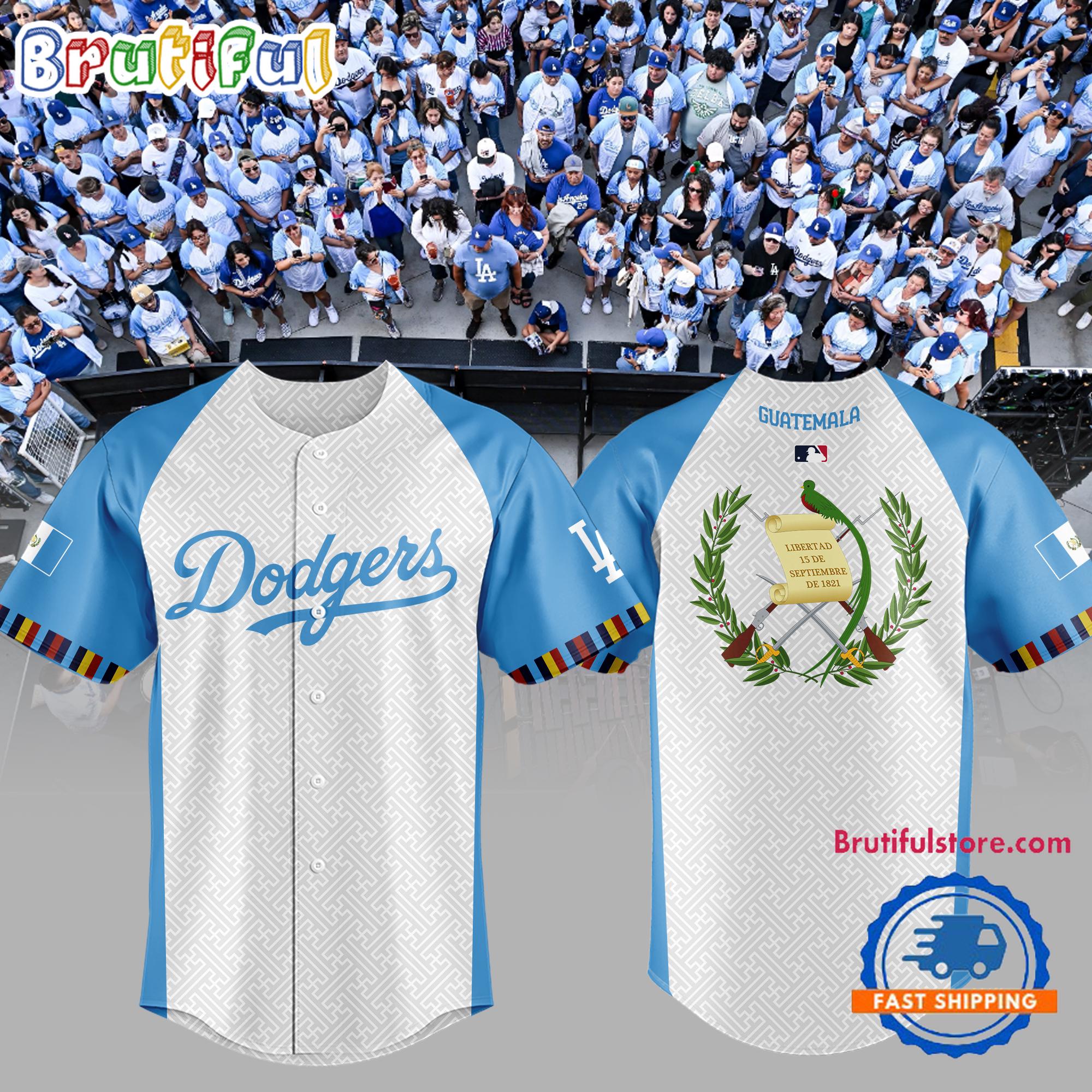 Los Angeles Dodgers Guatemalan Heritage Night 2024 Jersey Shirt
