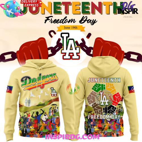 Los Angeles Dodgers Juneteenth Freedom Day 2025 Hoodie Premium Merchandises