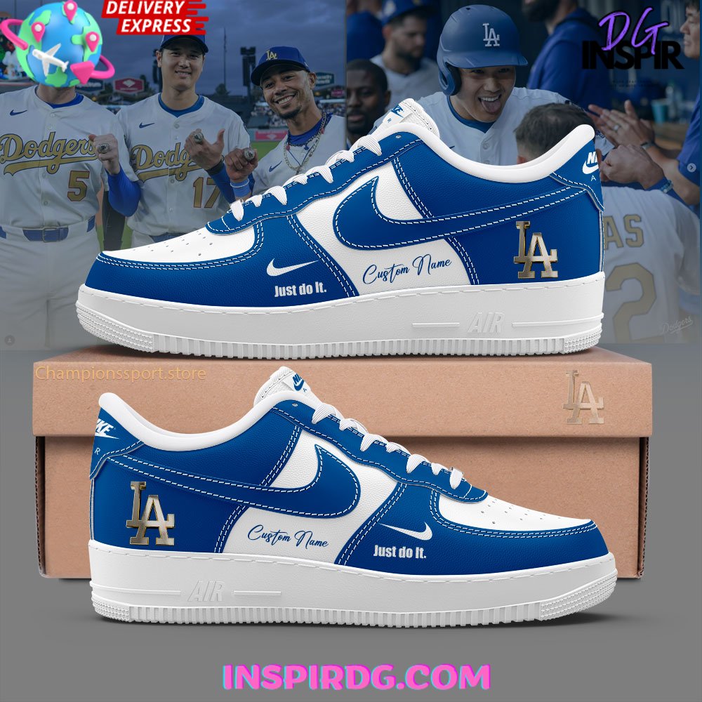 Los Angeles Dodgers Just Do It Limited Air Force 1 Sneakers