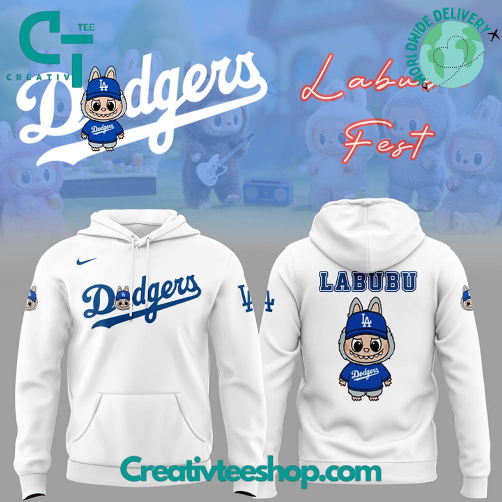 Los Angeles Dodgers MLB x Labubu Fest 2025 Special Hoodie