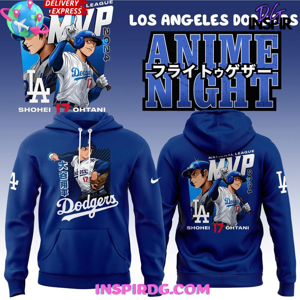 Los Angeles Dodgers Ohtani MVP Anime Night Special Hoodie Premium Merchandise