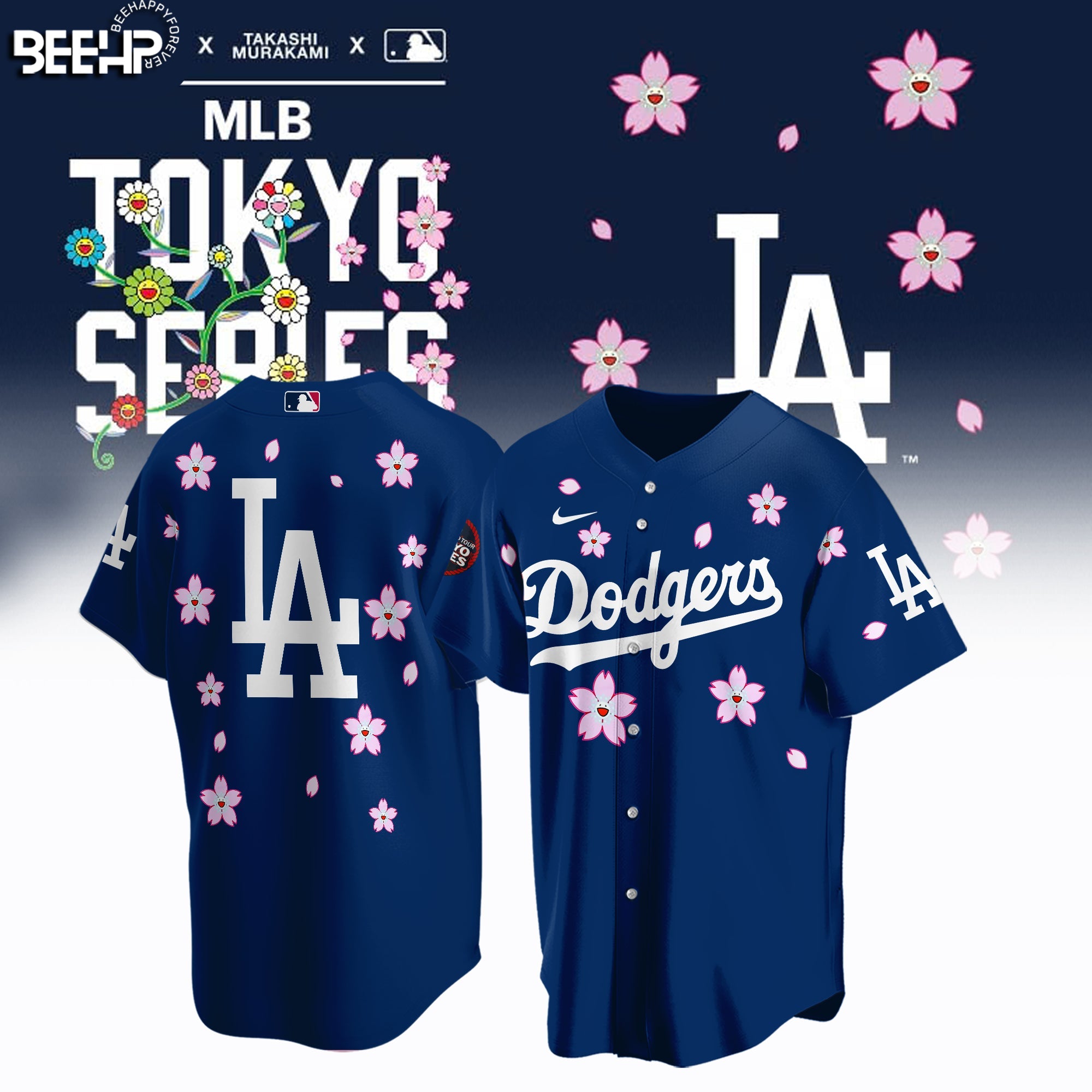 Los Angeles Dodgers Takashi Murakami x MLB World Tour Tokyo Personalized New Baseball Jersey For Fan