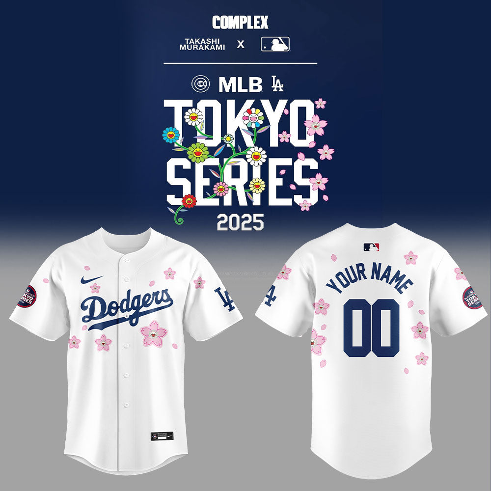 Los Angeles Dodgers Takashi Murakami x MLB World Tour Tokyo Personalized New Baseball Jersey For Fan