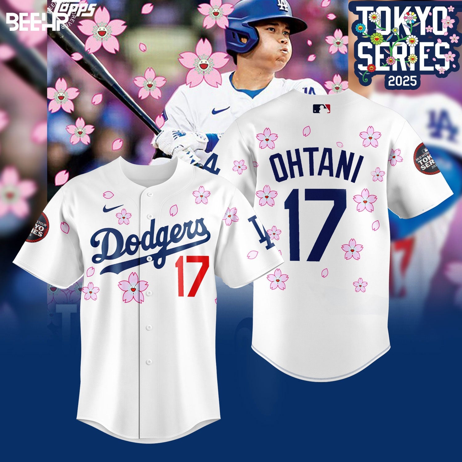 Los Angeles Dodgers Takashi Murakami x MLB World Tour Tokyo Personalized New Baseball Jersey For Fan