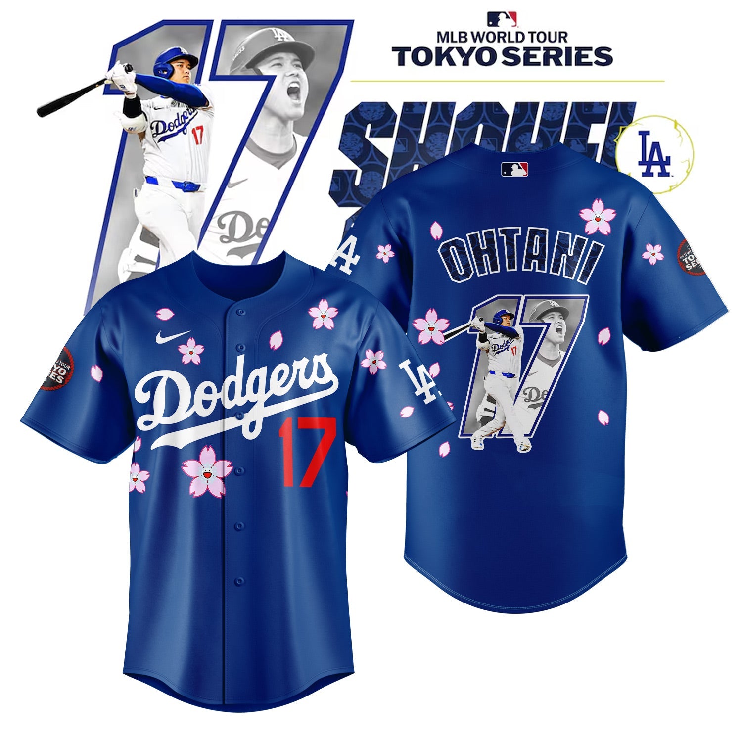Los Angeles Dodgers Takashi Murakami x MLB World Tour Tokyo Personalized New Baseball Jersey For Fan