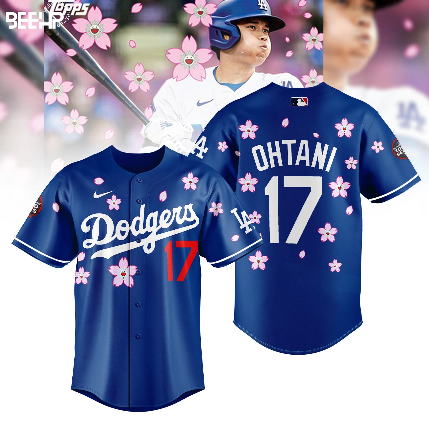 Los Angeles Dodgers Takashi Murakami x MLB World Tour Tokyo Personalized New Baseball Jersey For Fan