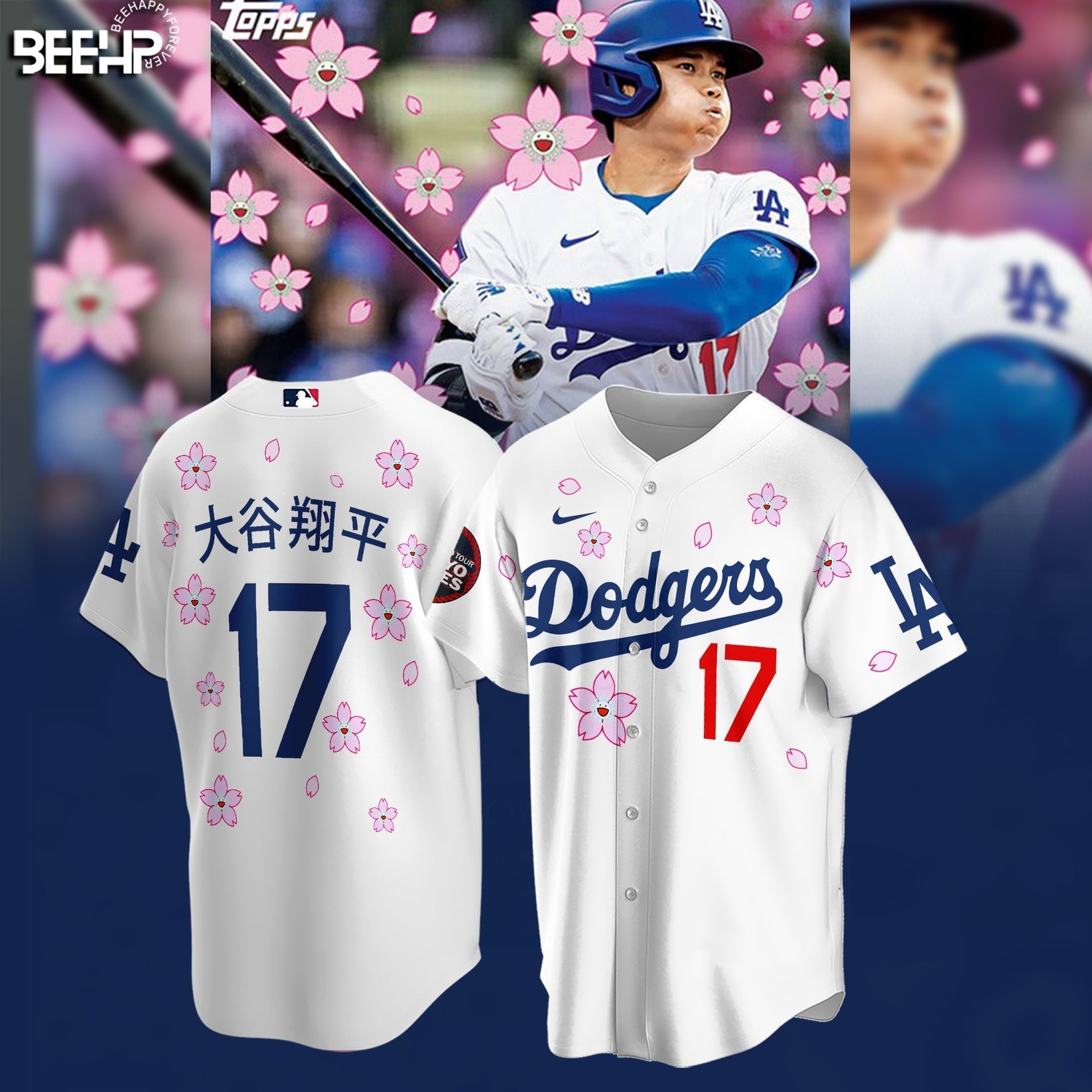 Los Angeles Dodgers Takashi Murakami x MLB World Tour Tokyo Personalized New Baseball Jersey For Fan