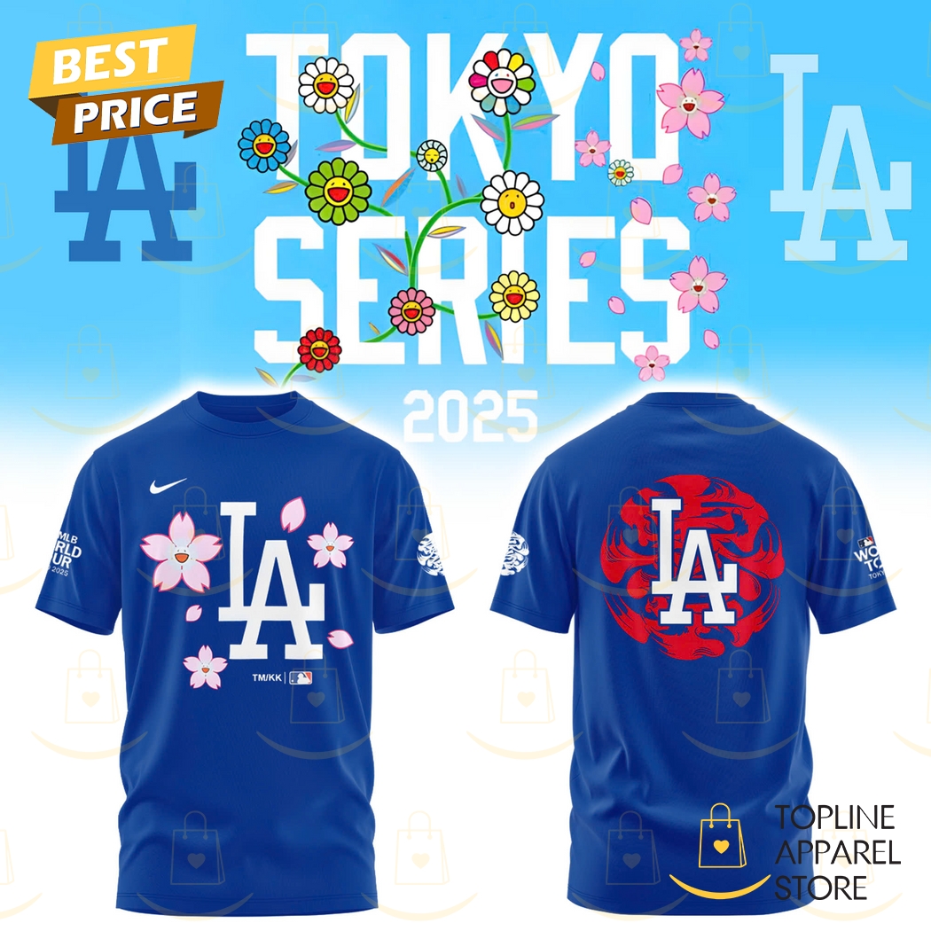 Los Angeles Dodgers Tokyo Series 2025 3D T-Shirt Gift For Sport Music Fans
