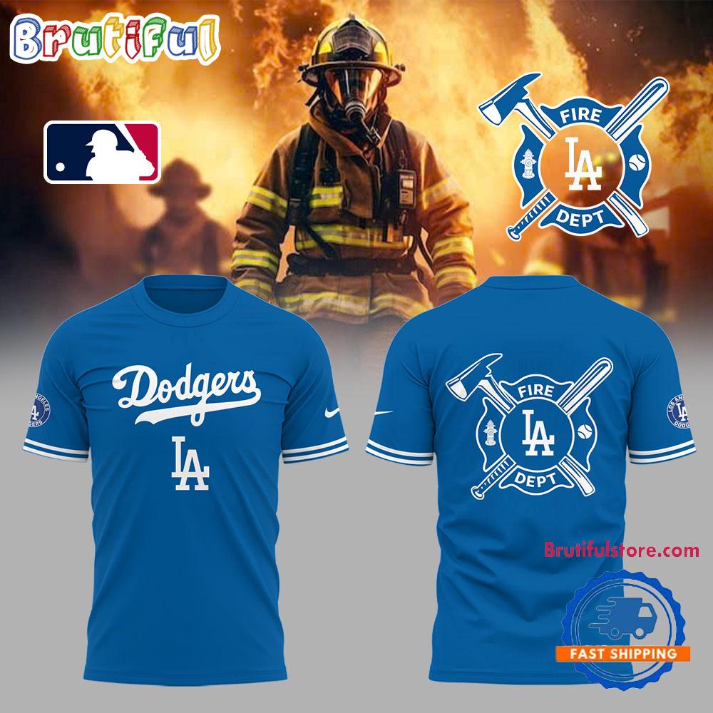 Los Angeles Dodgers x Firefighter Appreciation Night T Shirt Gift For Sport Music Fans