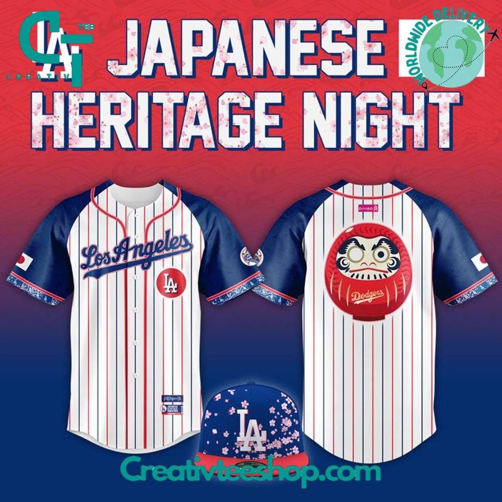 Los Angeles Dodgers x Japanese Heritage Night Special Baseball Jersey