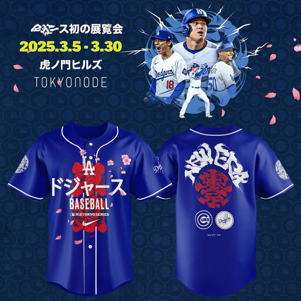 Los Angeles Dodgers x MLB Tokyo Series 2025 Baseball Jersey Baseball Best Gifts