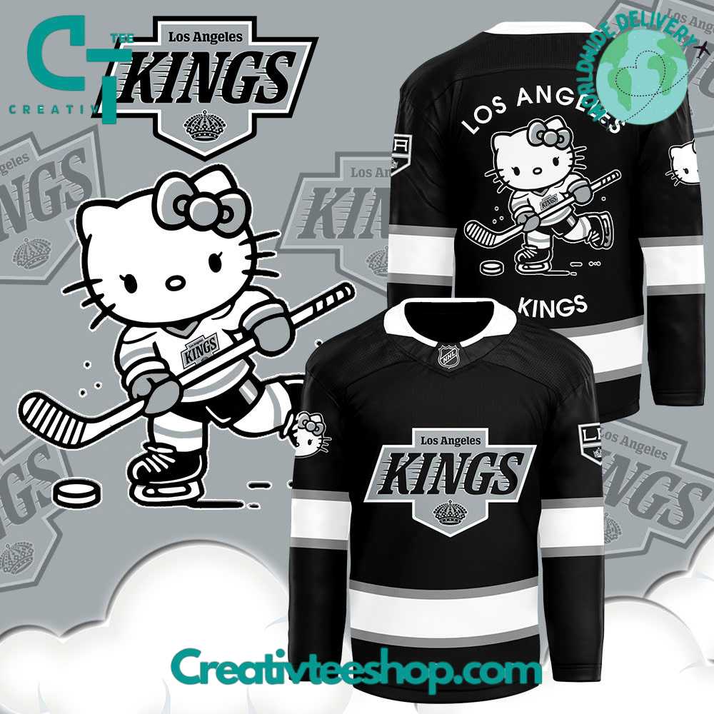 Los Angeles Kings x Hello Kitty 50th Anniversary Hockey Jersey