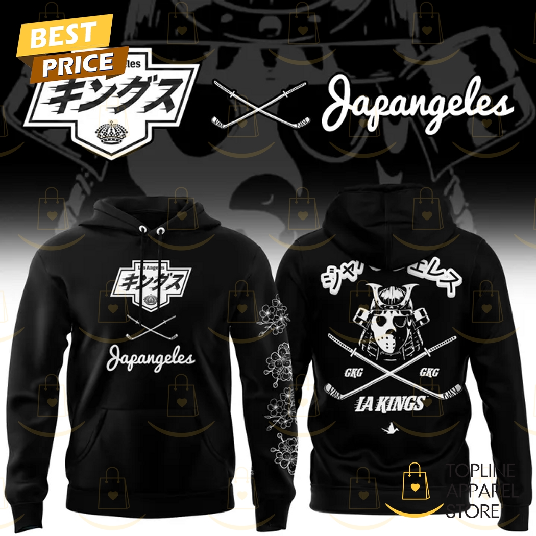 Los Angeles Kings x Japangeles 2025 Black Hoodie Gift For Sport Music Fans