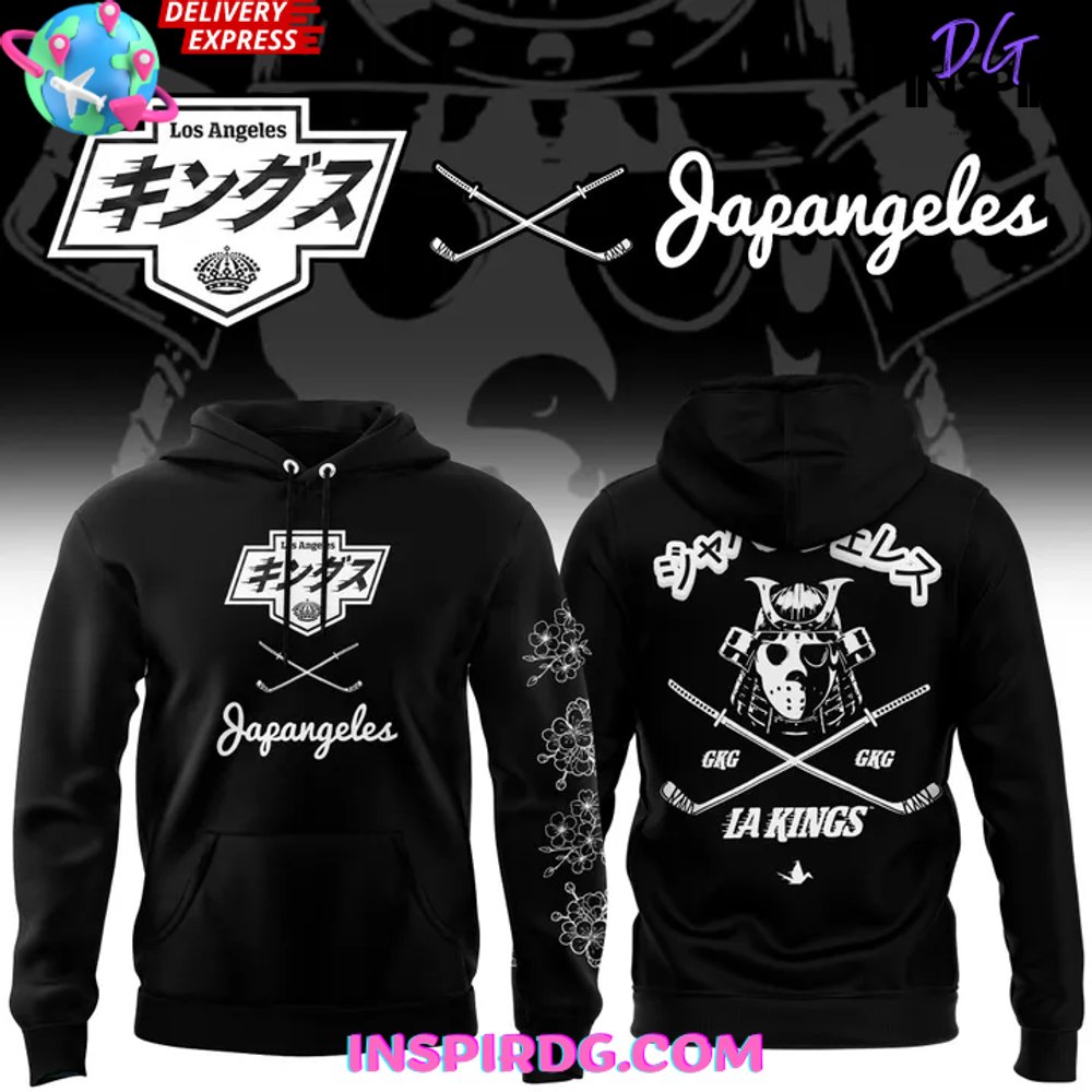 Los Angeles Kings x Japangeles Special Black Hoodie Gift For Sport Music Fans